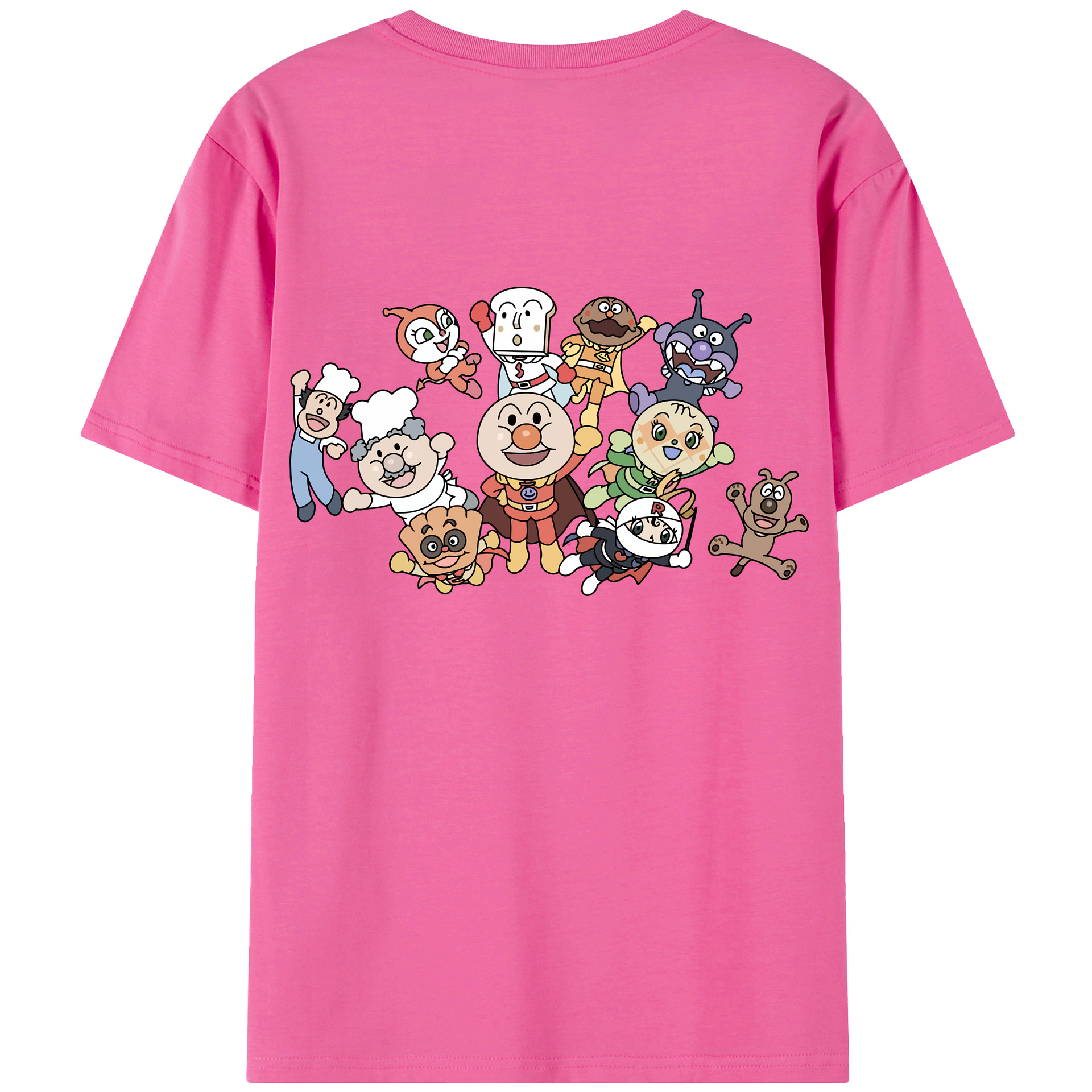 （画像用） アンパンマン Anpanman レディース半袖Tシャツ(バックプリント)